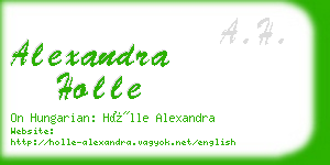 alexandra holle business card